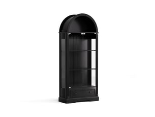 Vitrine coloris noir PANGIVO W3148S00011 - 80 cmx180 cm