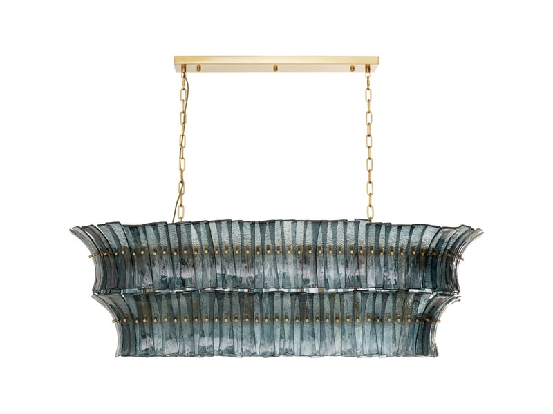 suspension venezia bleue 130cm  - Conforama A