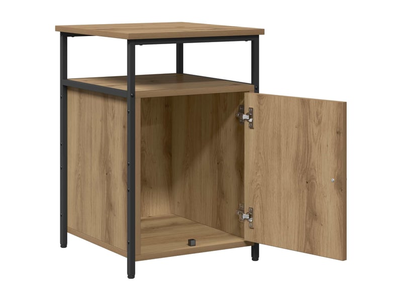  Table de chevet - cabinet de chevet - table de nuit chêne artisanal bois d'ingénierie  - Conforama D