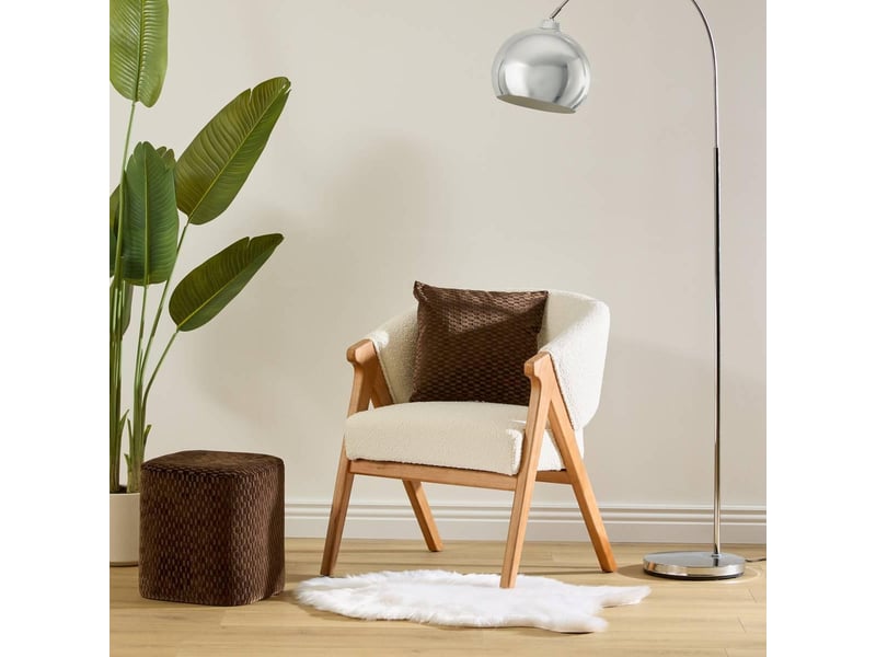  Pouf selia carré 35x35cm marron SELIA - Conforama E