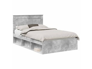 Lit 2 places 120x190cm coloris gris