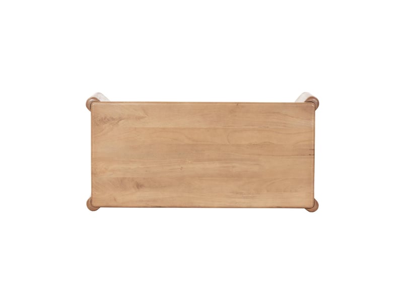  Table basse exotique rectangulaire bois de manguier naturel - petra  - Conforama E