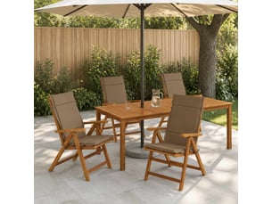 Lot de 4 coussins de chaise à dossier haut gemert cf59325