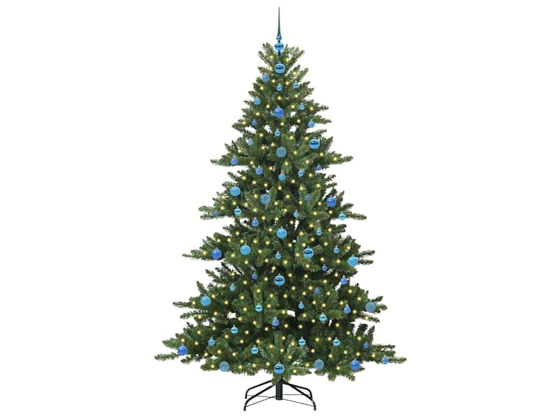  Sapin de noël - arbre de noël artificiel à branches articulées vert 210 cm  - Conforama C