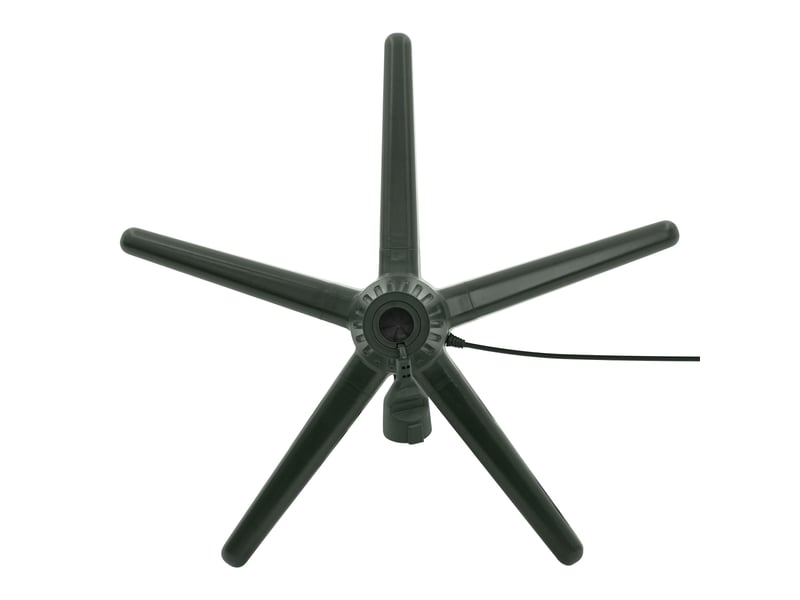 Ecd germany support de sapin de noël électrique rotatif 360°, pied réglable et stable, base tournante pour arbre artificiel jusqu'à 2,4 m et 35 kg, socle avec 3 adaptateurs, décoration intérieure ECD Germany GmbH - Conforama C