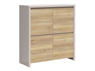 Buffet 4 porte(s)     - 105 cm coloris naturel 