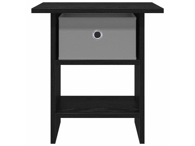  Table de chevet - cabinet de chevet - table de nuit 2 pièces chêne noir 41 x 40 x 45 cm  - Conforama E