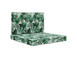 Coussin de canapé d'extérieur, coussin de chaise polyester motif feuilles cf54115