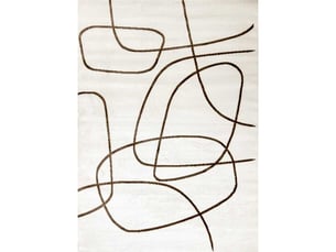 Tapis abstrait - marseille 09 marron - 160x230 cm