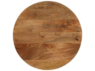 Dessus de table - plateau de table - dessus de bureau ø 40x2,5 cm rond bois de manguier massif