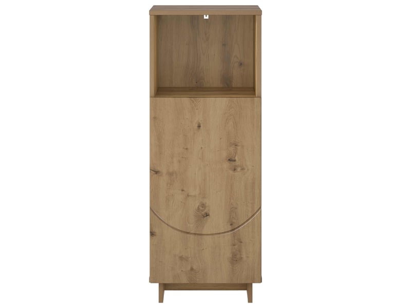 Armoire de salle de bain, meuble de rangement chêne artisanal 36.5x38x95 cm - Conforama D