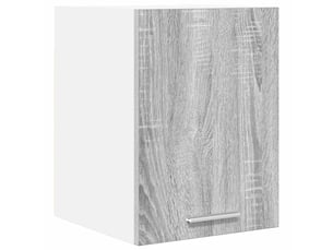Meuble de rangement, armoire suspendue gris sonoma et blanc 30x31x40cm