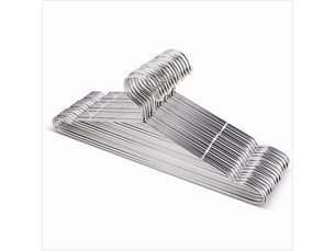 Cintres en acier inoxydable - lot de 20 pièces, rangement vêtements durable