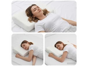 Oreiller, coussin de sommeil 80 x 40 x 12,5 cm moyen blanc cf55939