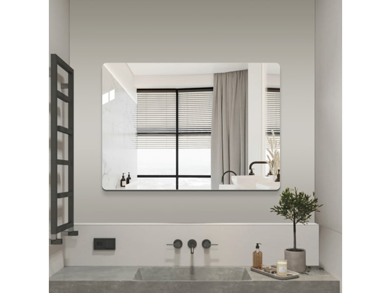  Miroir de salle de bain 60x100 cm mural sans cadre  - Conforama C