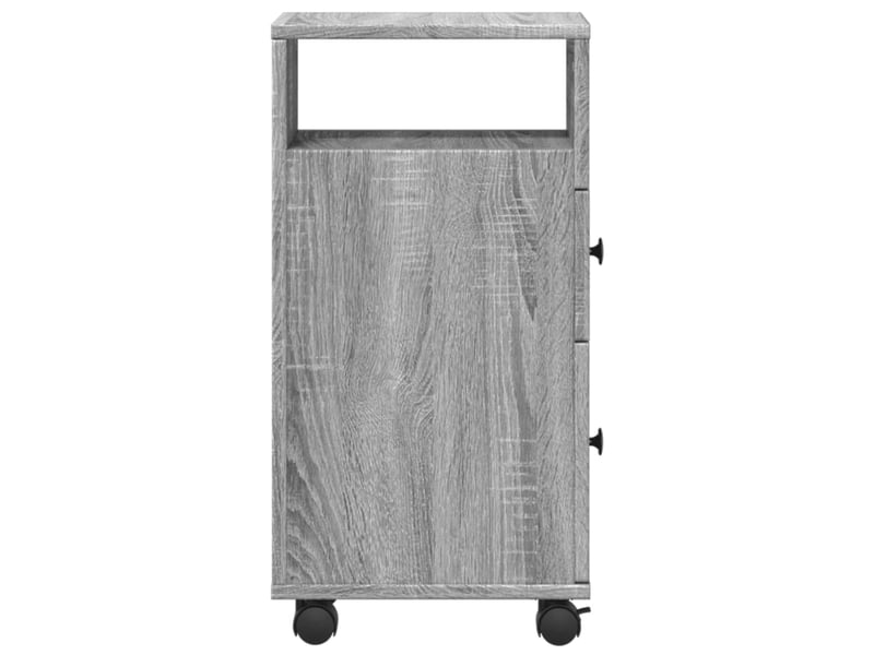  Meuble étroit salle de bain, commode à roulettes sonoma gris shl6204  - Conforama E