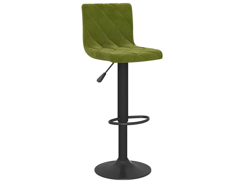  Lot de 2 tabouret de bar, chaise de bar vert clair velours shl33364  - Conforama C