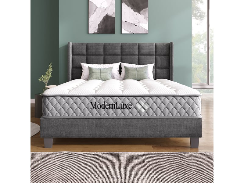  Matelas en Mousse à Froid 180x200 cm, Ressorts Ensachés 7 Zones, Fermeté H3, Certifié OEKO-TEX, Hauteur 20 cm, 4 Poignées  - Conforama D
