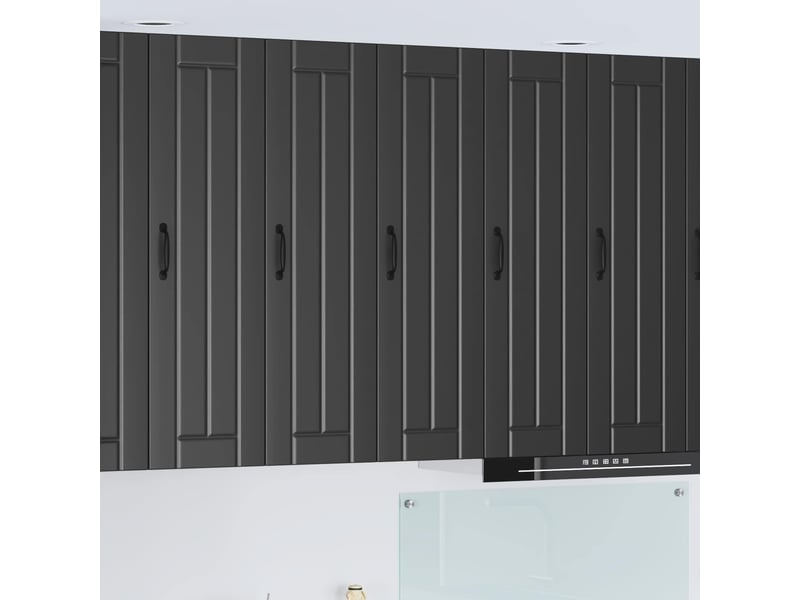  Meuble mural de cuisine, armoire de cuisine noir 30x31x100cm bois d'ingénierie shl543  - Conforama B