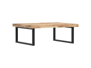 Étagère de vasque murale acier et bois massif d'acacia shl1128