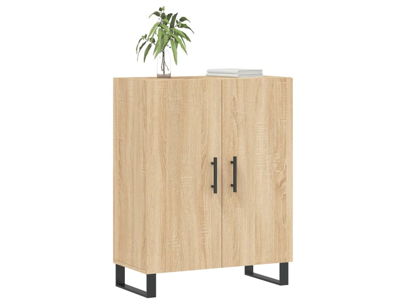  Buffet - bahut - meuble de rangement chêne sonoma 69,5x34x90 cm bois d'ingénierie  - Conforama C