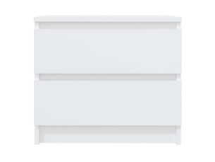 Table de chevet - cabinet de chevet - table de nuit blanc 50x39x43,5 cm bois d'ingénierie