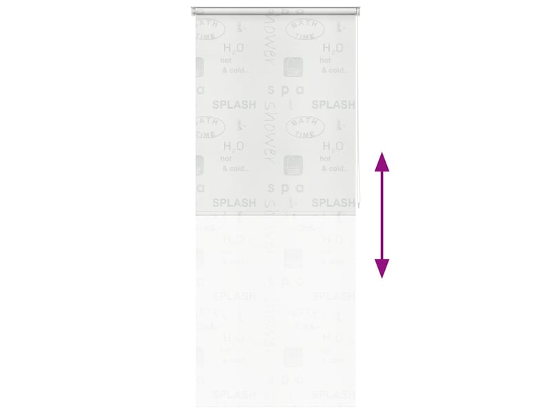  Store enrouleur, store roulant de douche 120x240 cm éclaboussures cf47267  - Conforama E