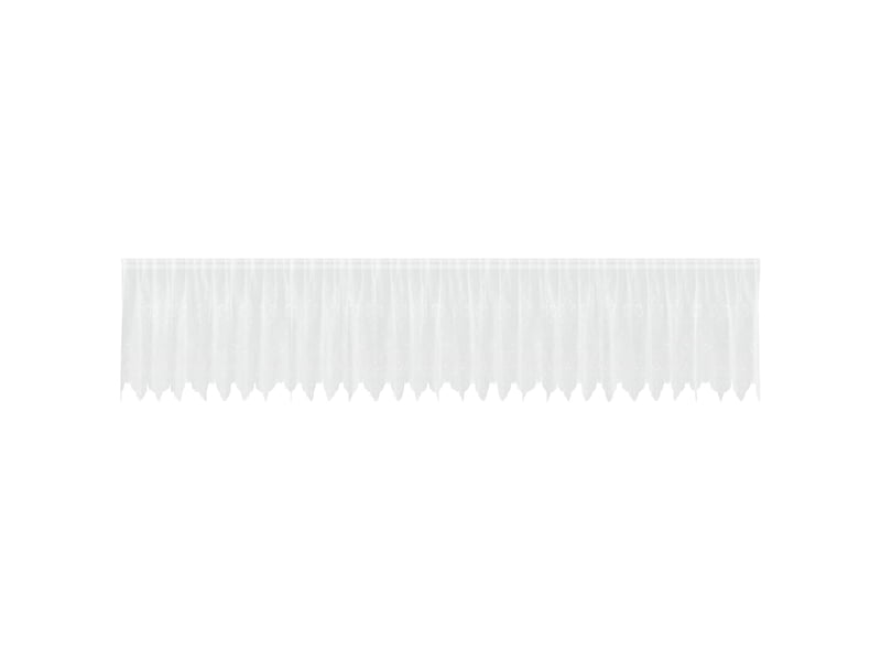 Rideau en dentelle, rideau ajouré, voilage blanc 120 x 750 cm polyester cf43657 - Conforama A