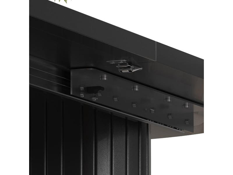 Table à manger extensible ovale en mdf et métal noir 120-160x80x75.5 cm N620CZ260520S - Conforama E