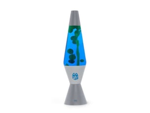 Lampe de table magmastic 36 cm effet lave base argent multicolore avec ampoules e14 r39