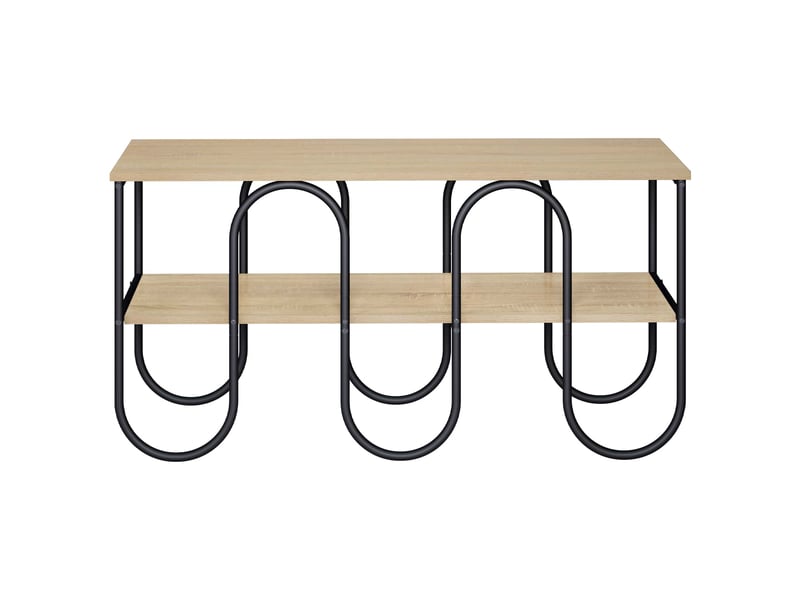  Meuble tv, table tv 100x40x50 cm chêne sonoma bois d'ingénierie  - Conforama C