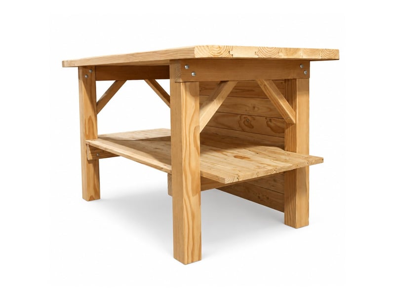  Îlot central de cuisine en douglas massif 150 cm livré monté  - Conforama A