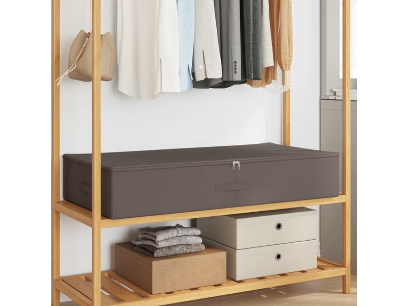  Boîte de rangement 2 pcs tissu intissé 100x50x18 cm 90 l shl98557  - Conforama B