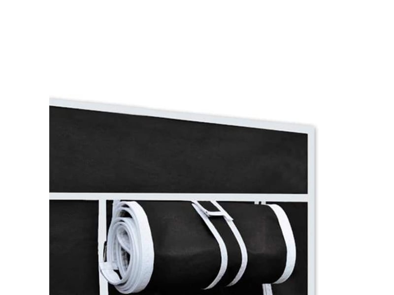 Garde-robe, armoire de rangement pliable noir 110x45x175 cm  - Conforama D
