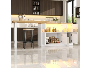 Bar coloris blanc WISHDOR  - 180 cm