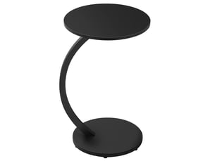 Table basse rond(e) coloris noir <strong>WISHDOR</strong> <strong></strong> - 40 cmx40 cm