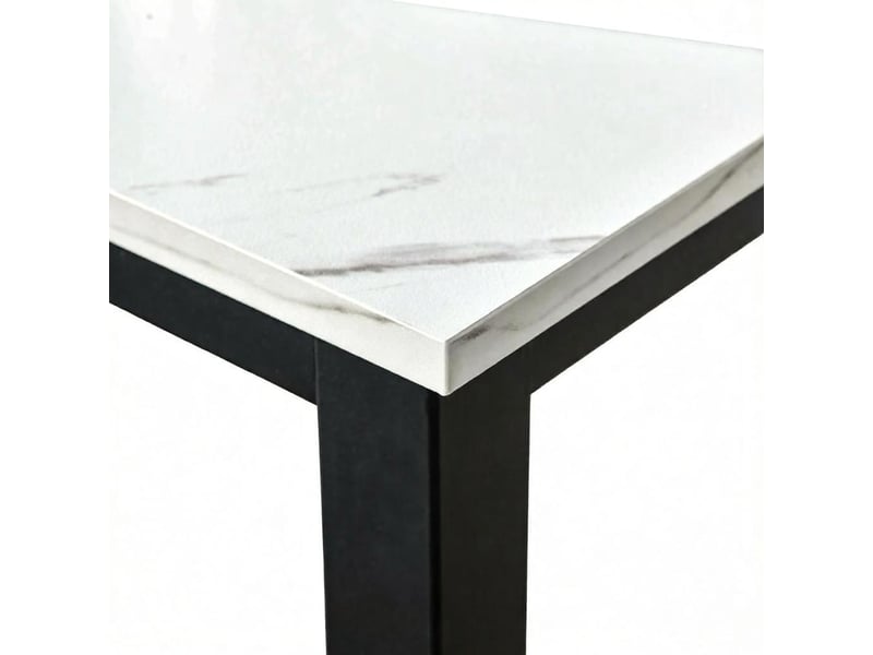  Table à manger style moderne format compact table haute fonctionnel  - Conforama D