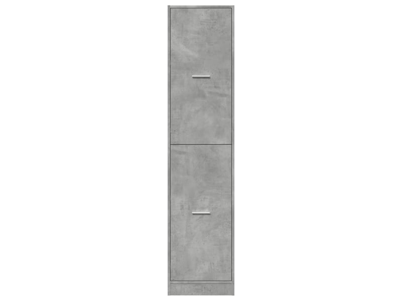  Meuble de rangement, armoire d'apothicaire gris béton 40x41x174,5 cm bois ingénierie  - Conforama E
