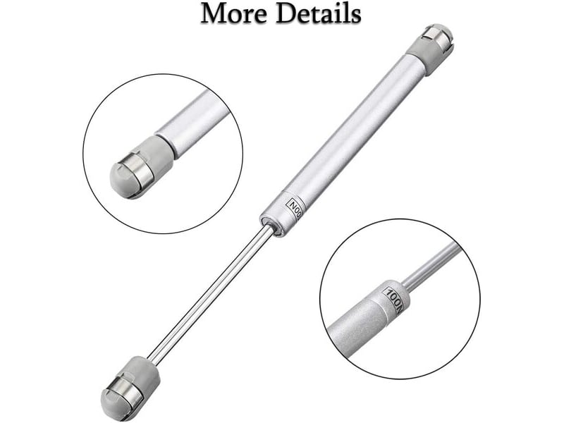  Paquet de 4 ressorts à gaz hydrauliques 100n (10 kg), mécanisme de levage à fermeture douce pour portes supérieures de meubles  - Conforama B