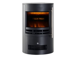 Cheminée électrique avec chauffage, noire, effet flammes led et 9002000 w