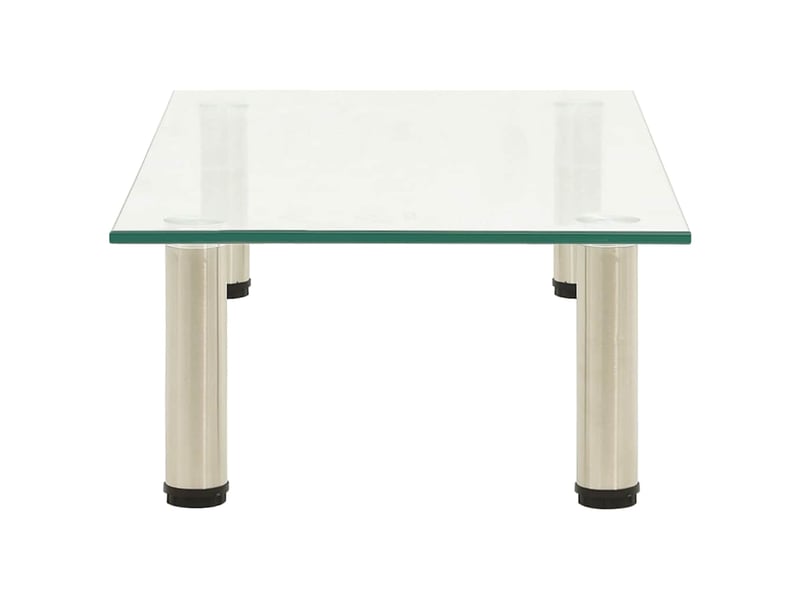  Meuble tv moderne, banc tv transparent 60x35x17 cm verre trempé  - Conforama C