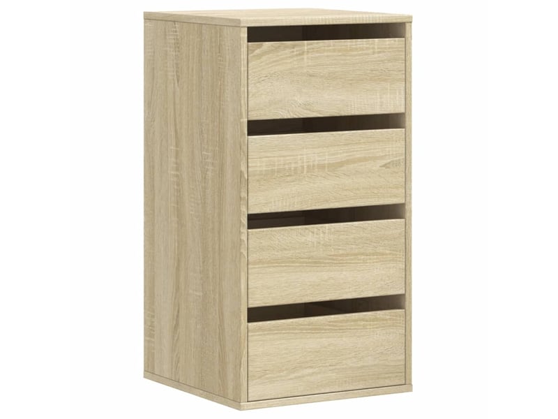  Commode chambre adulte, commode d'angle chêne sonoma 40x41x76 cm bois d'ingénierie  - Conforama A