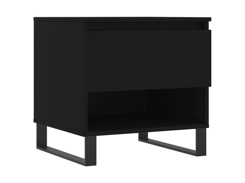  Tables basses 2 pcs | table de salon noir 50x46x50 cm bois d'ingénierie shl7616  - Conforama E