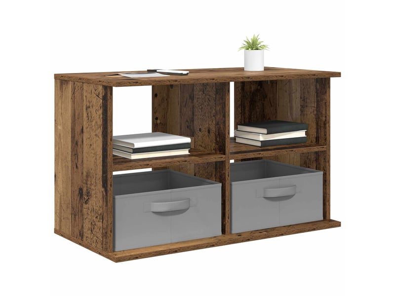  Support de télévision avec tiroir bois ancien 79x40x48 cm  - Conforama C
