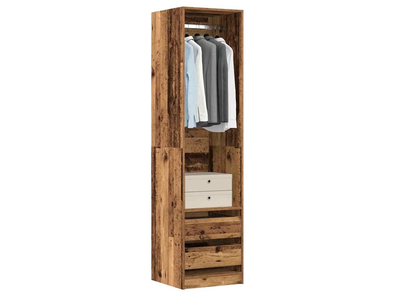  Garde-robe, armoire de rangement vieux bois 50x50x200 cm bois d'ingénierie shl53571  - Conforama B