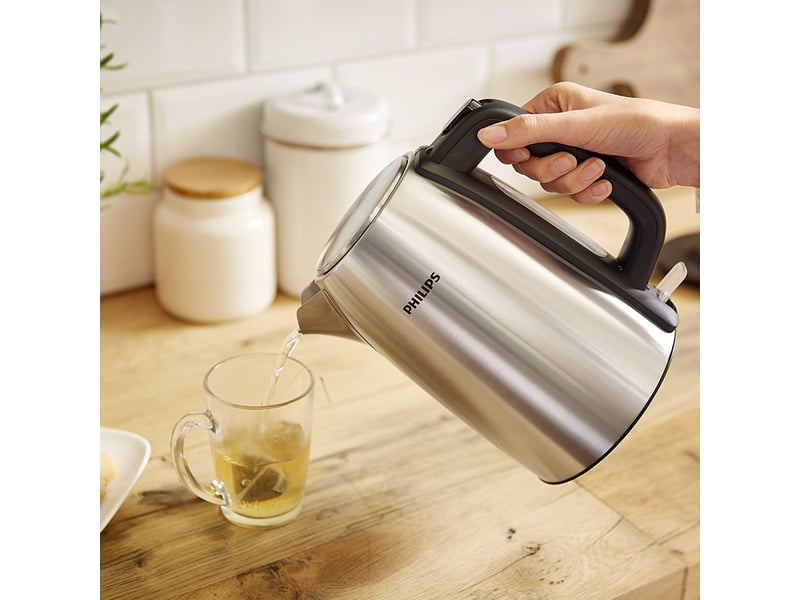 Bouilloire sans fil 1.7l 2200w inox philips - daily collection hd9351/90 - Conforama D
