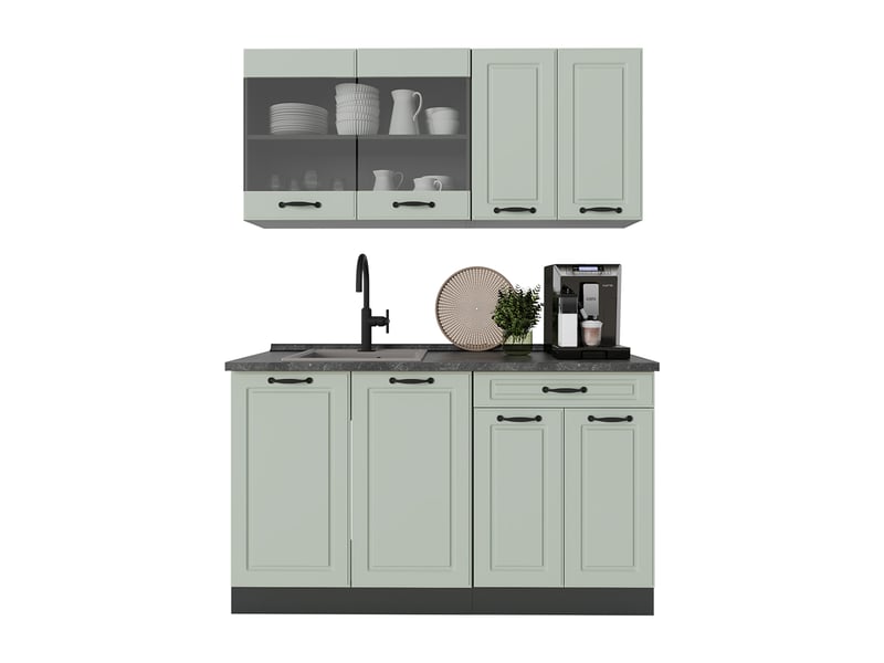  Vicco cuisine, mint campagneanthracite, 140cm sans plan de travail  - Conforama E