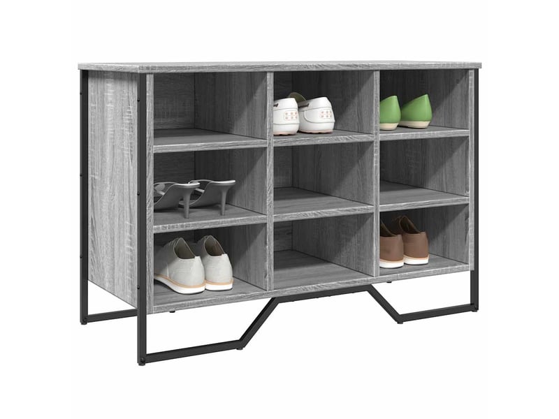  Meuble à chaussure, armoire à chaussures sonoma gris 90x38x61,5cm bois d'ingénierie  - Conforama B