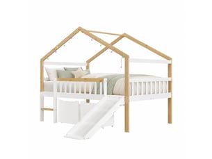 Lit cabane 120x200 cm    coloris blanc