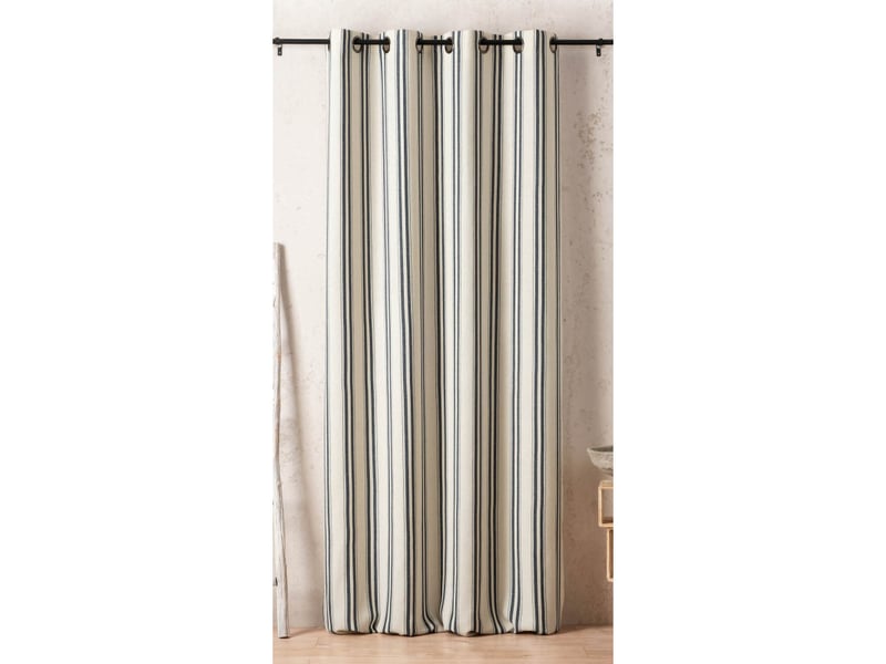  Rideau daenerys 140 x 280 cm – coton recyclé tissé en france - 140x280cm - bleu marine  - Conforama A